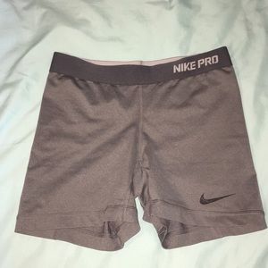 Nike pro grey shorts size small